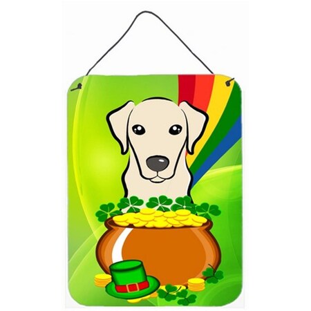 Carolines Treasures Yellow Labrador St. Patricks Day Wall or Door Hanging Prints BB1966DS1216